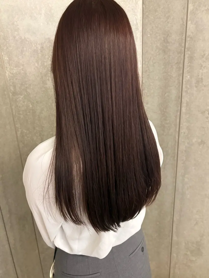 ロング カラー ヘアカラー トリートメント 知花 駿のヘアスタイル