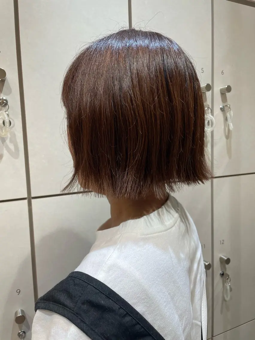 ショート 切りっぱなしボブ ボブ 外ハネヘア ボブ/ショート/金田 夏葵のヘアスタイル