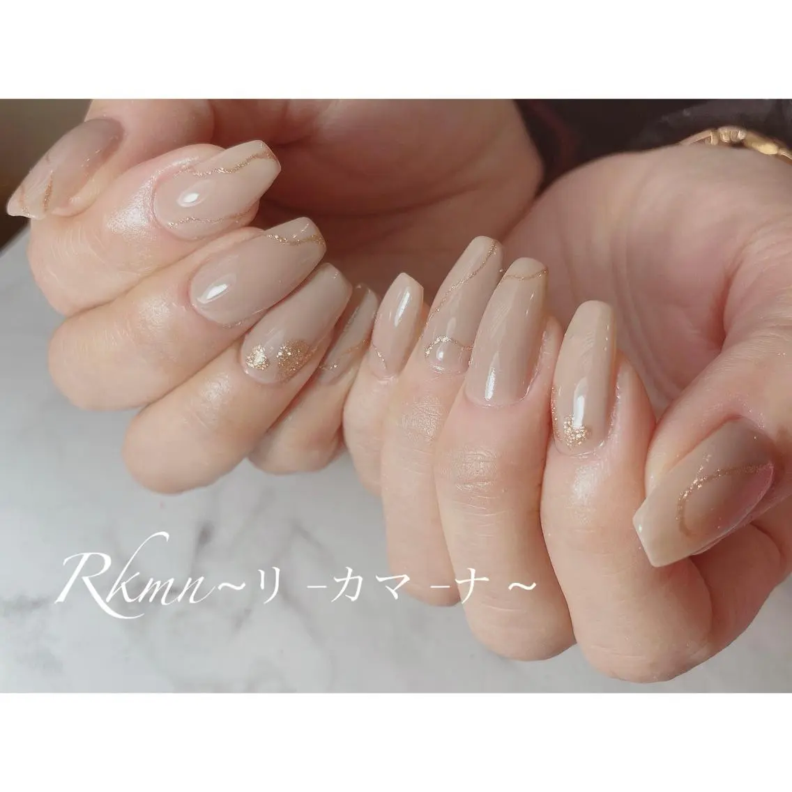 ネイル アートネイル ラメ(グリッター) ニュアンスネイル ワンカラーネイル 春ネイル ハンドネイル フットネイル ハンドケア Rkmn ~リ-カマ-ナ~のネイルデザイン