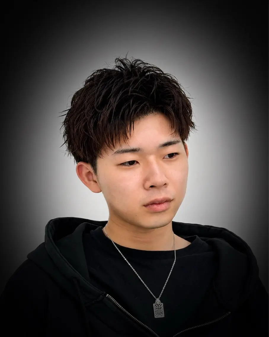 ショート カット パーマ 【ナチュラル×色気】 DAISUKEのヘアスタイル