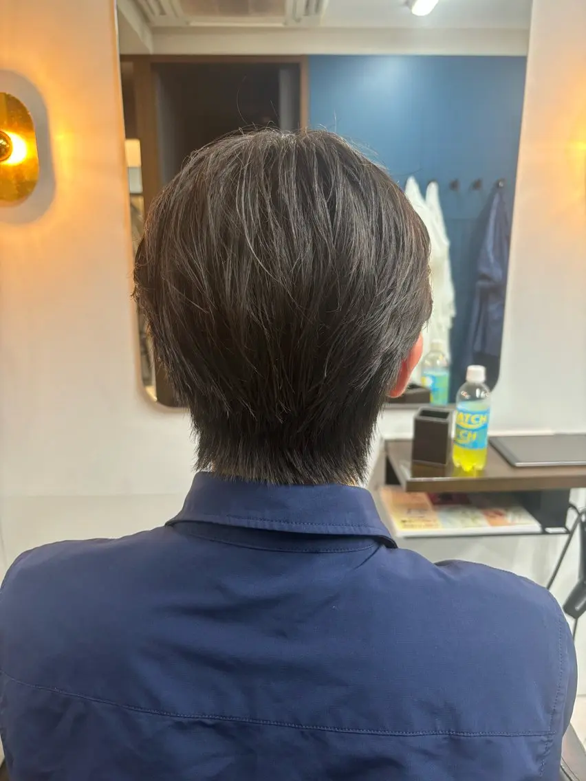 ミディアム メンズ カット 野田 聖輝のヘアスタイル