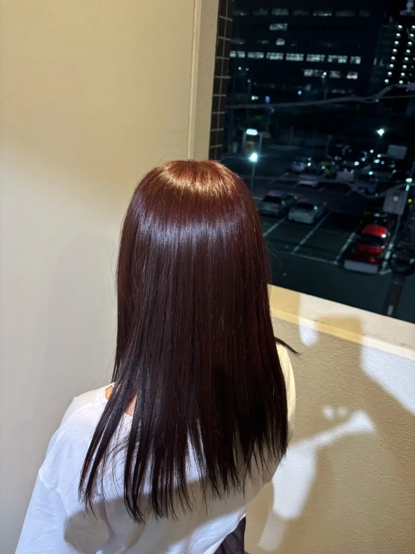 セミロング 🪐海外hair/パ ーマ/暖色/ミミ🌼のヘアスタイル