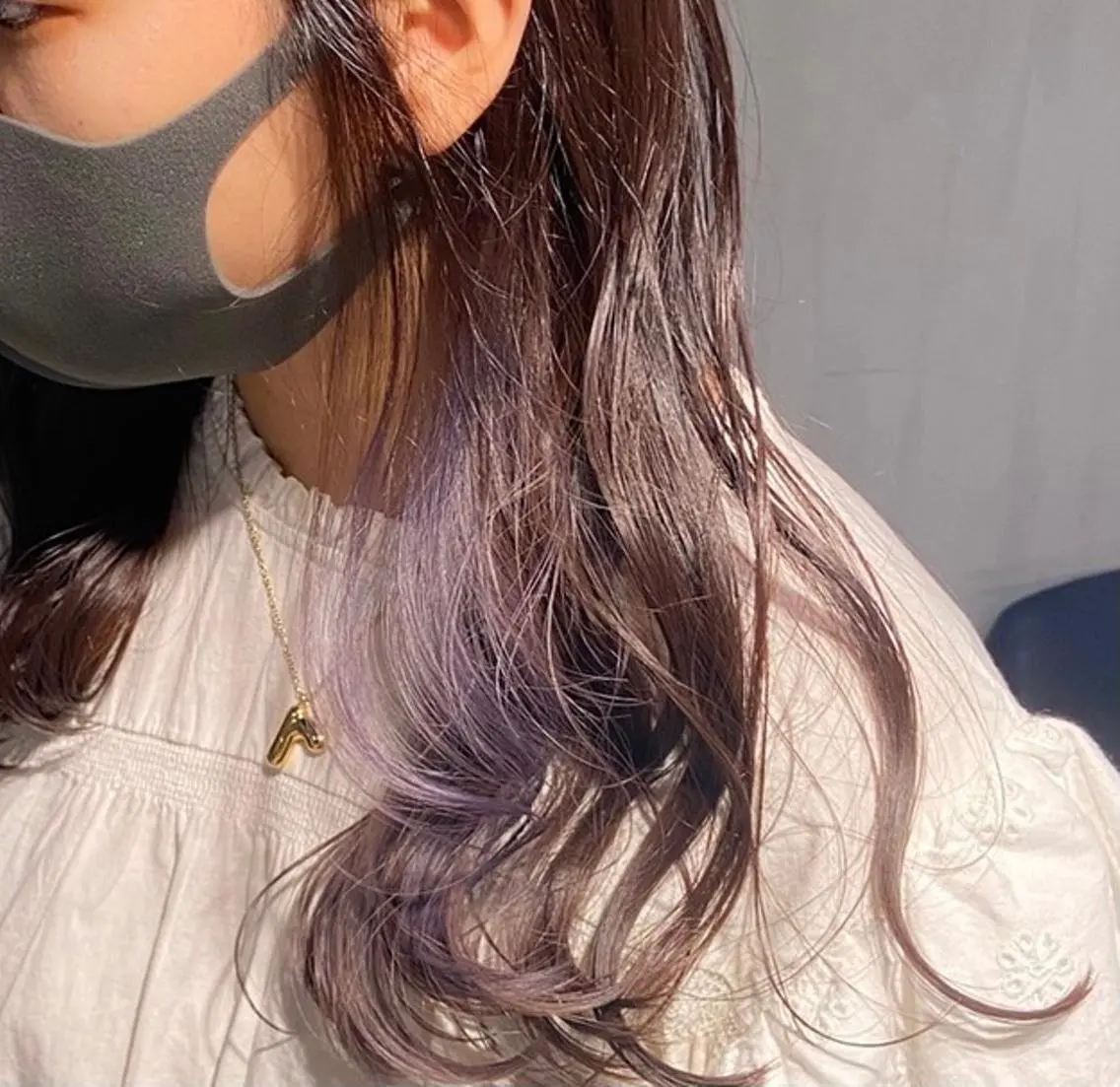 カラー アッシュ ベージュカラー 黒髪 ブリーチ ブラウンカラー MEI🎀レイヤー 🎀韓国styleのヘアスタイル