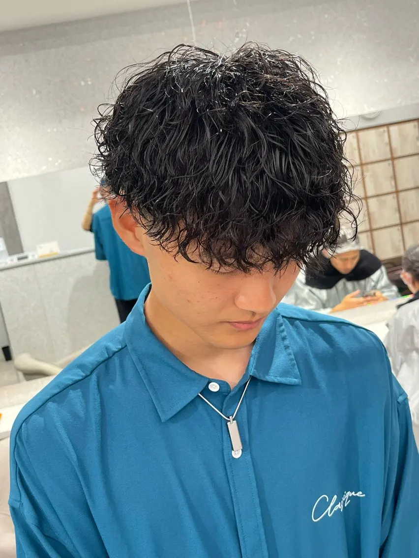 パーマ メンズ メンズパーマ ツイストスパイラルパーマ スパイラルパーマ 🍐シャドウパーマ メンズ特化/守岡🍐のヘアスタイル
