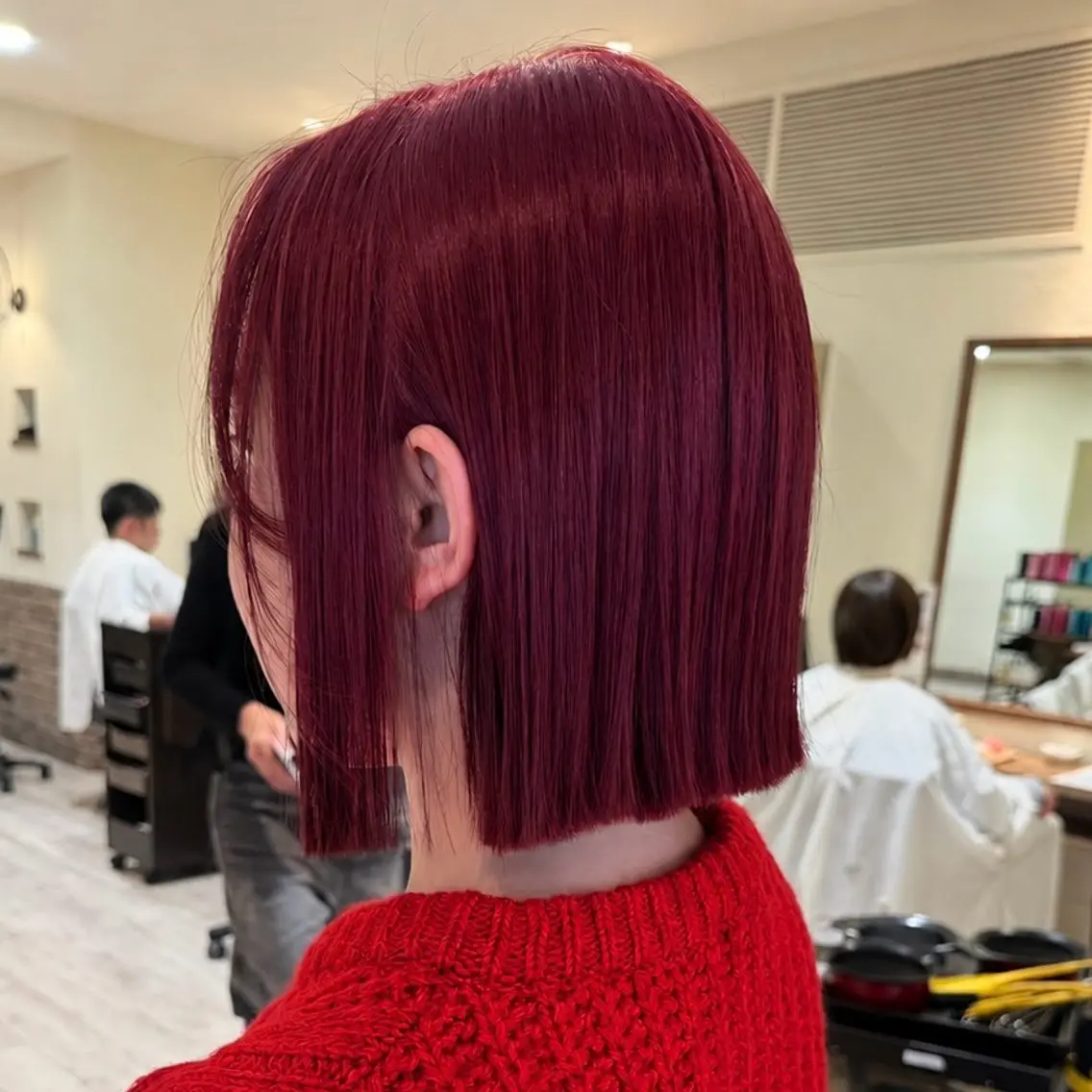 🩷暖色したい方へ🧡ブリーチダブルカラー（ブリーチカラー＋全体カラー）＋トリートメントの写真