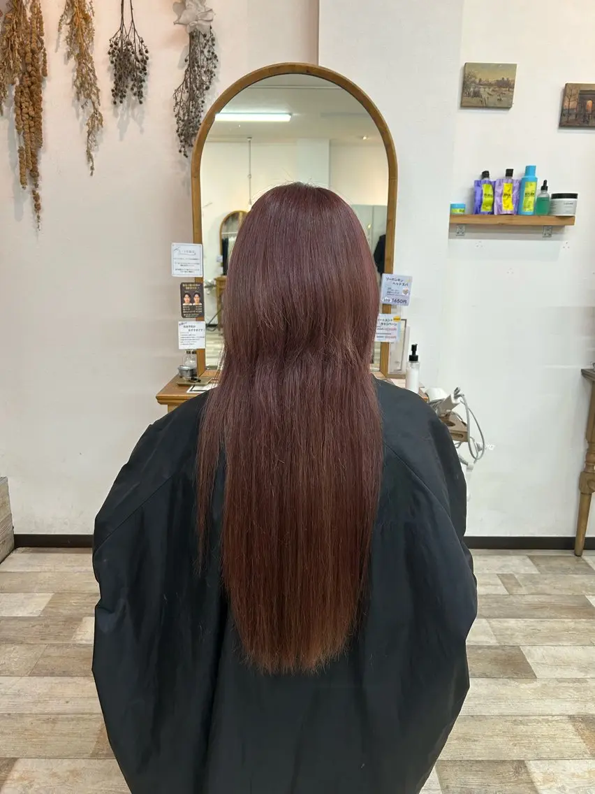 ロング ヘアカラー Rin ku-to andCのヘアスタイル
