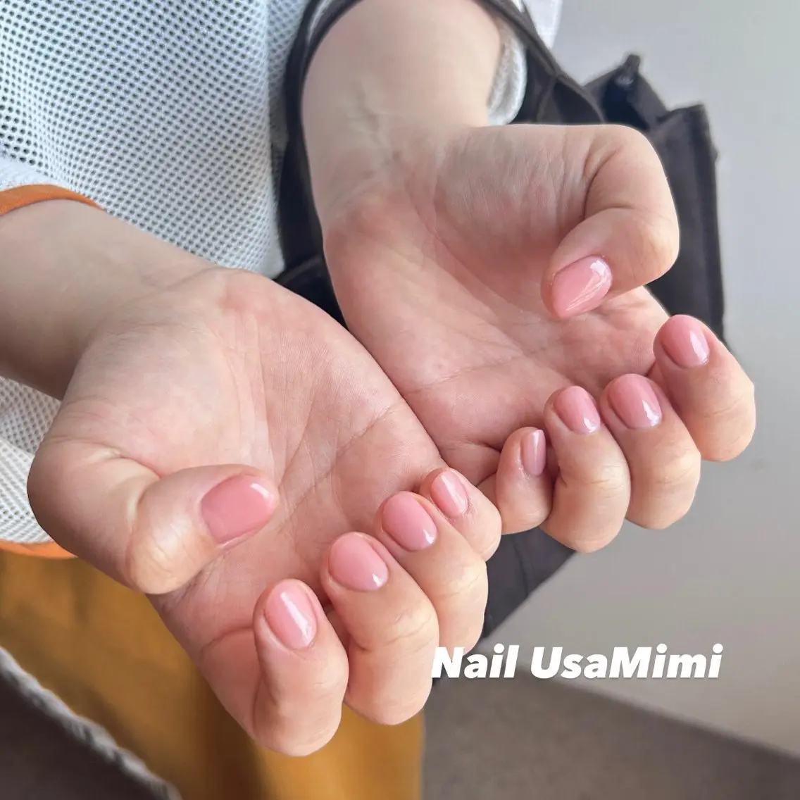 ネイル ジェルネイル 持ち込み ワンカラーネイル パラジェル シンプルネイル 本町ネイルNail UsaMimiのネイルデザイン