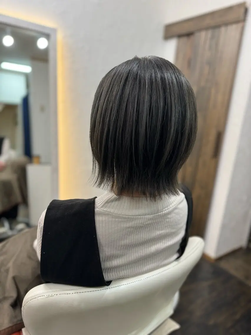 ミディアム カラー カット ヘアカラー トリートメント 古民家サロン/みうら あや\マンツーマンのヘアスタイル