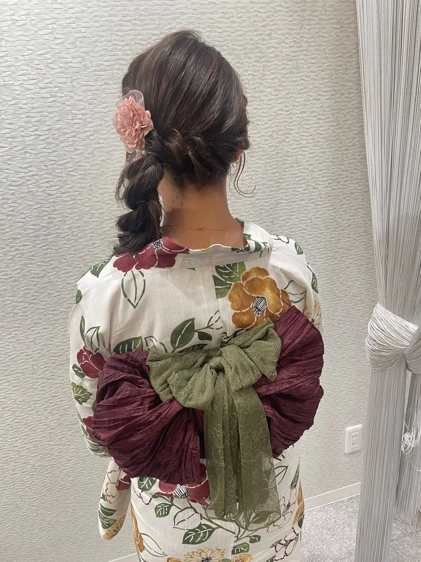 ヘアアレンジ 浴衣 着付け HairMake YUKAのヘアスタイル
