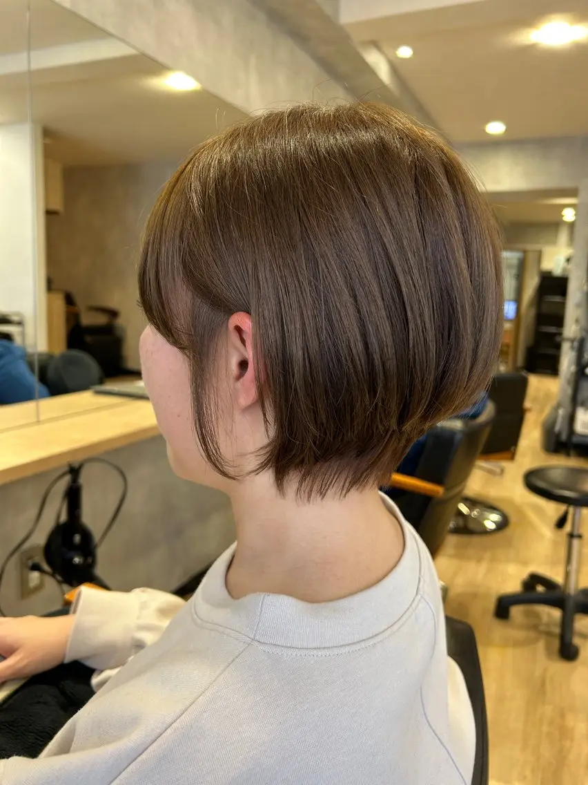 ショート カット ヘアカラー トリートメント JouleSouth 佐野花苗[新宿]のヘアスタイル