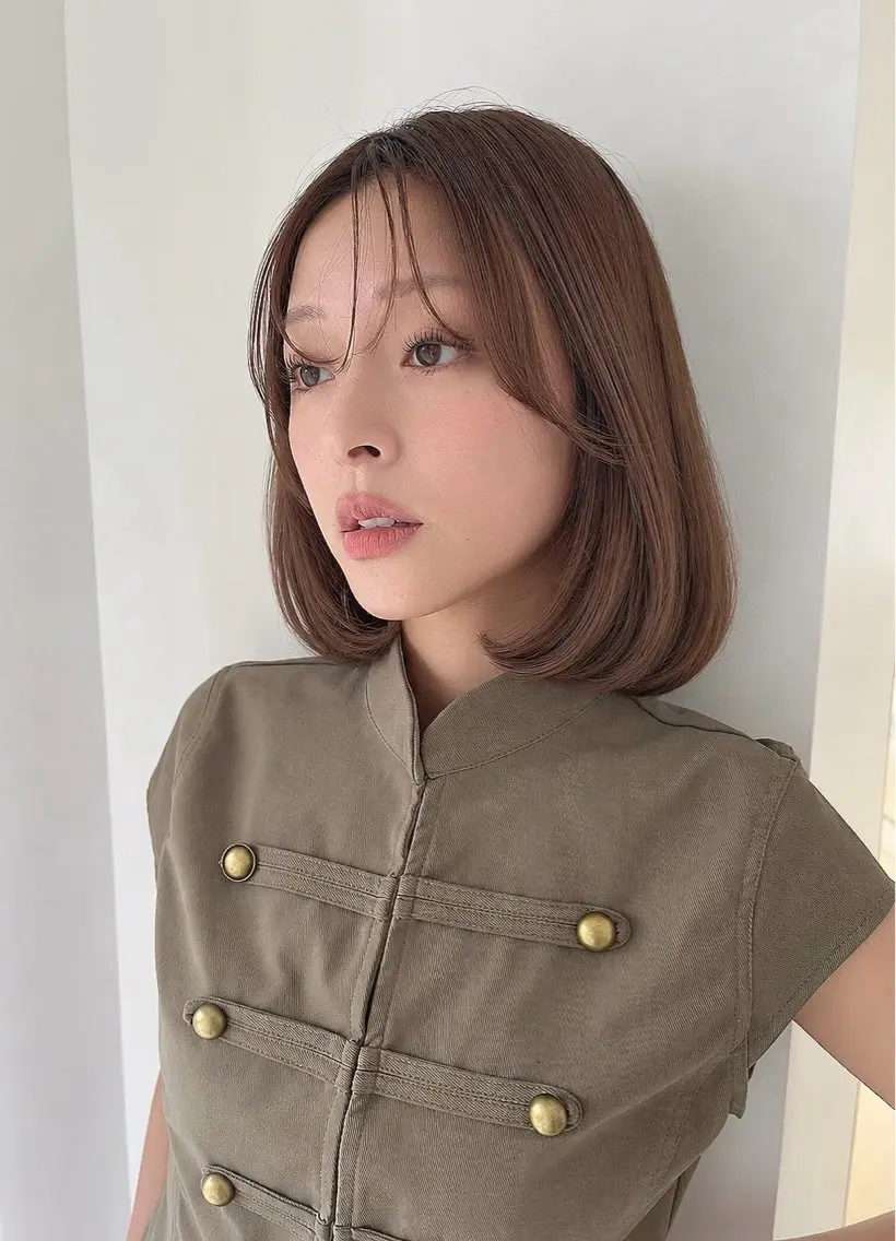 ミディアム カラー 透明感カラー ヘアカラー ブリーチなしWカラー ✨ヘアセット特化のヘアスタイル