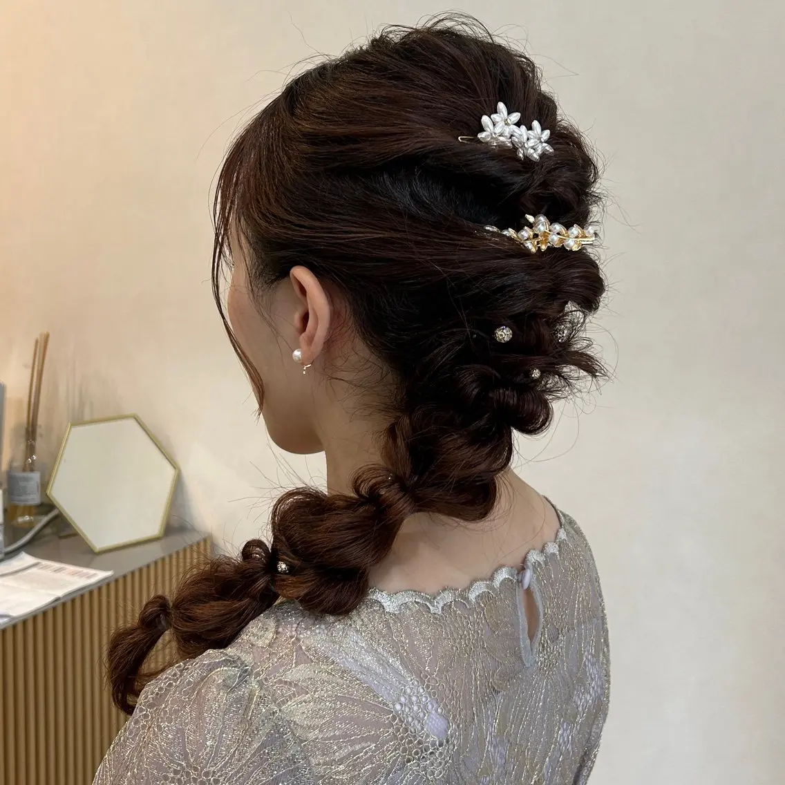 ロング ヘアセット MIDORI🎀 透明感/ベージュのヘアスタイル