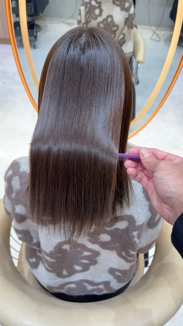セミロング カラー カット ヘアカラー 縮毛矯正 縮毛矯正✨🫧 レイヤー川村利幸のヘアスタイル