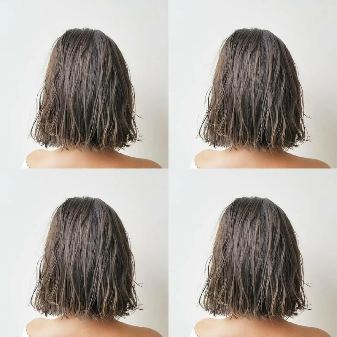 ミディアム カラー パーマ ヘアアレンジ アッシュ ハイライトカラー ミント ハイライト iplus　眉毛と まつげパーマ専門店のマツエク・マツパデザイン