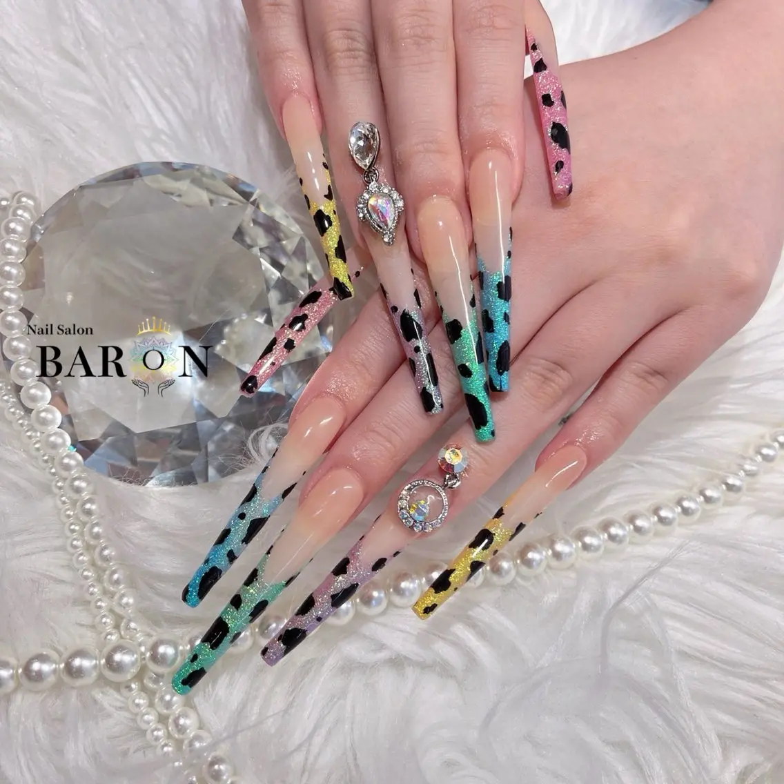 ロング BARON SAKIのネイルデザイン