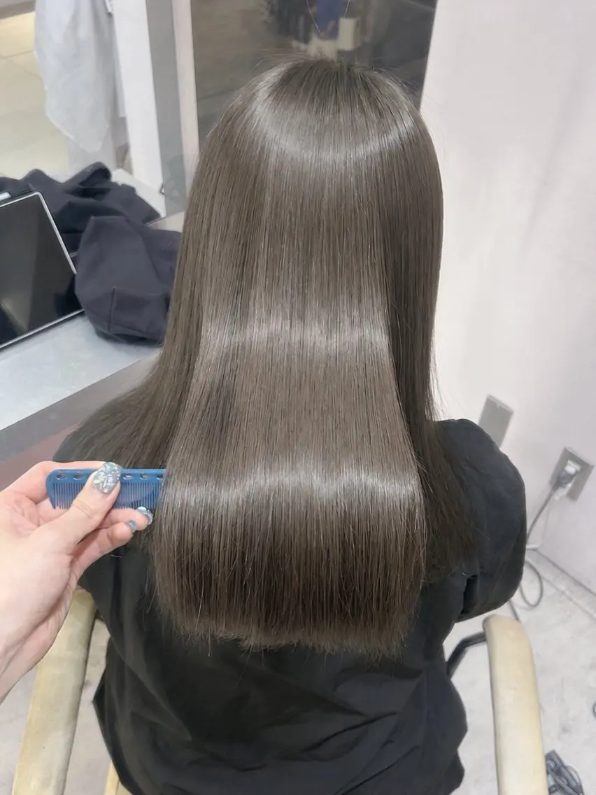 ロング パーマ 髪質改善 縮毛矯正 ストレートパーマ 池袋|酸性ストレート •縮毛矯正 KOKIのヘアスタイル