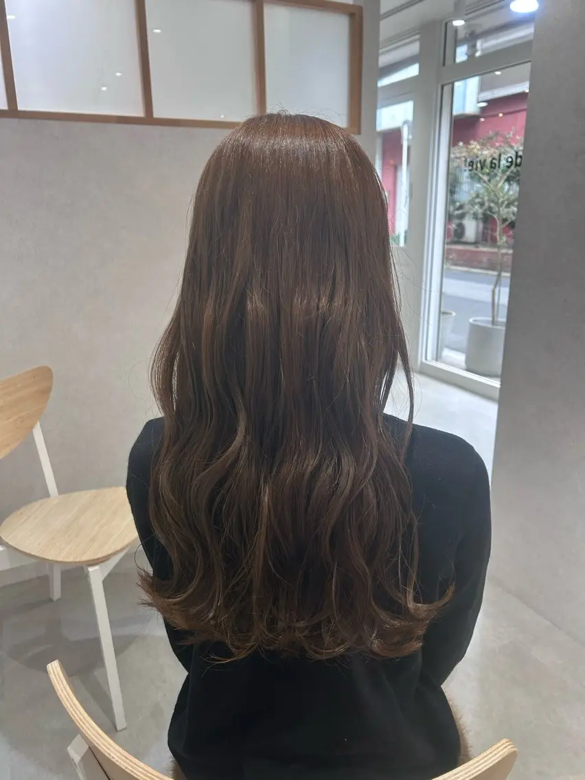 ロング Mao 🎀bob Oliveカラー🌿のヘアスタイル