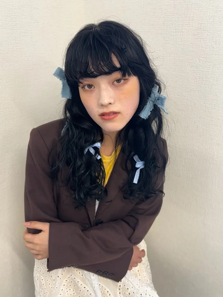 パーマ パーマモデル募集中 💫 増元 愛玲のヘアスタイル