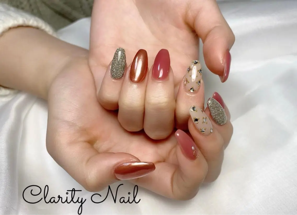 ネイル アートネイル フラッシュネイル 持ち込み ハンドネイル Clarity Nailのネイルデザイン