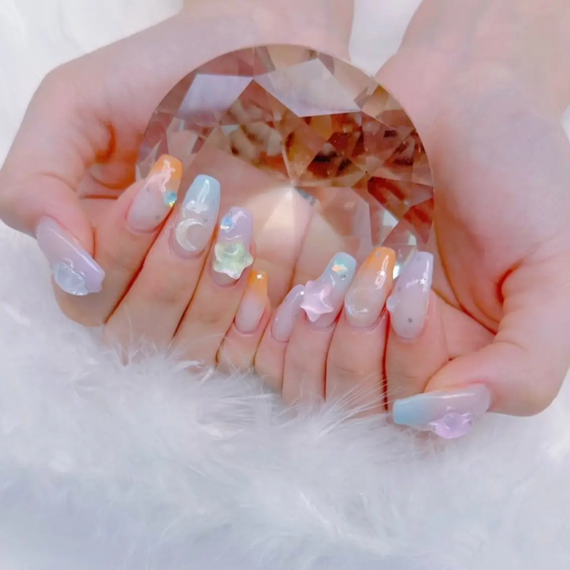 ネイル Romymoon nail帆南☾ ໋のネイルデザイン
