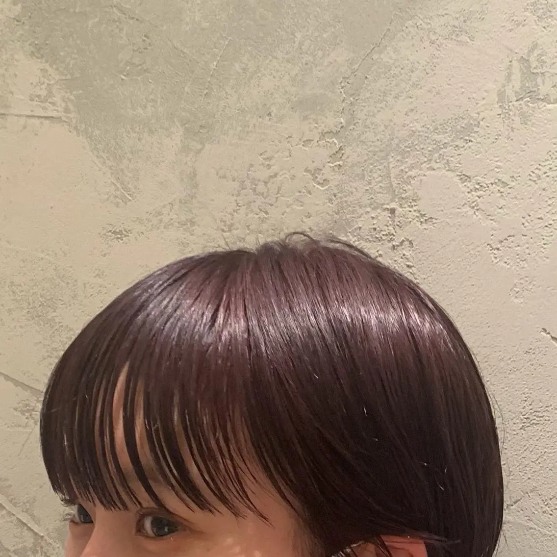 前髪カットの写真
