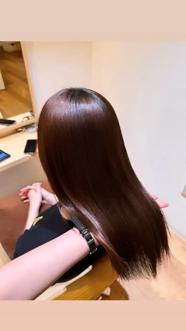 ロング カット 縮毛矯正 トリートメント 高田 奈於のマツエク・マツパデザイン
