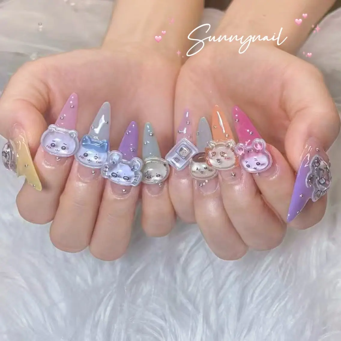 ネイル ハンドネイル ハンドケア sunnynail 小桃のネイルデザイン