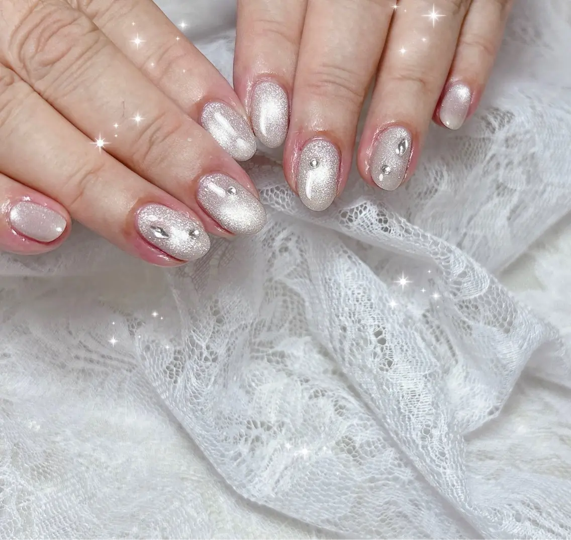 ネイル マグネットネイル ハンドネイル FLARE NAIL フレアネイルのネイルデザイン