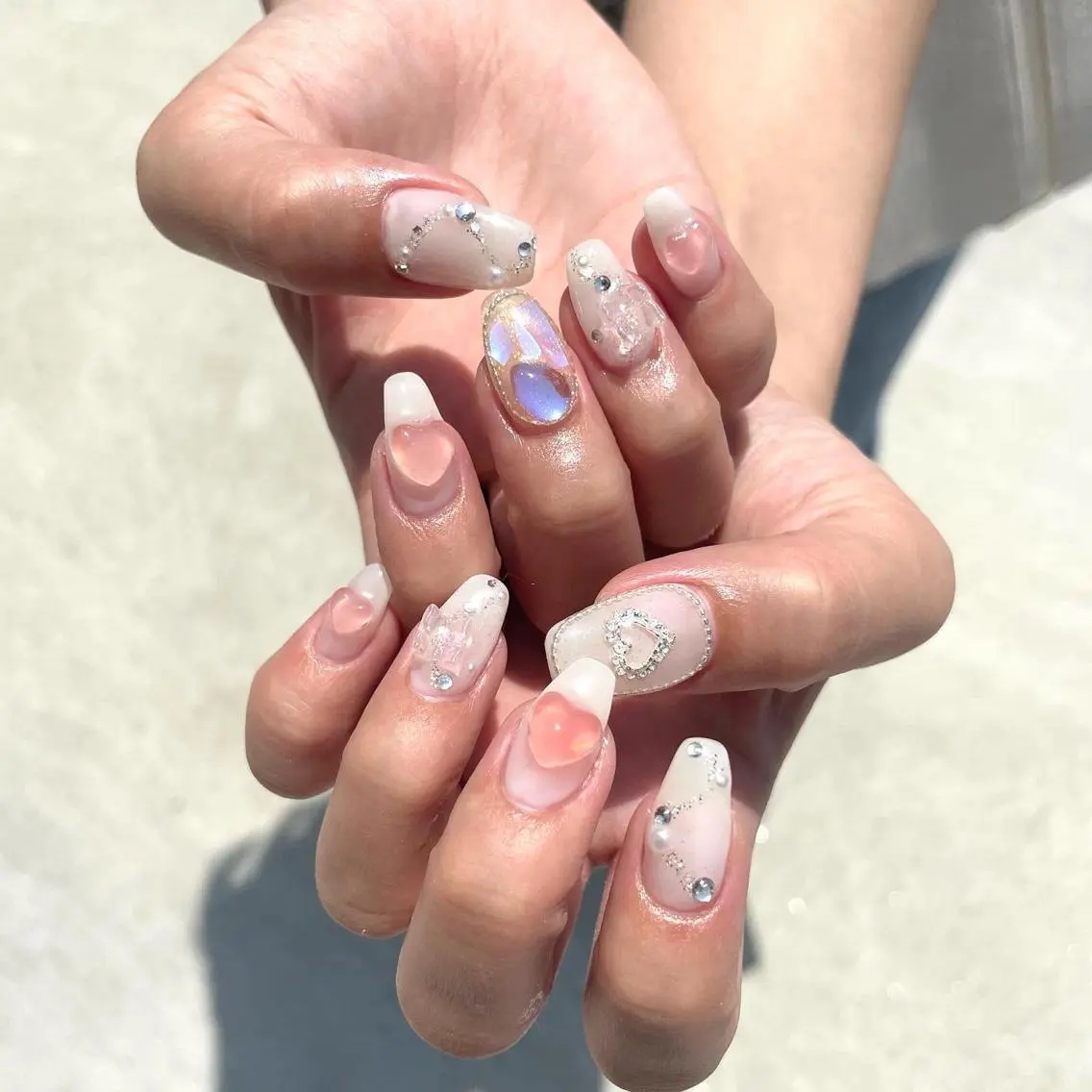 ネイル ハンドネイル Sea  nail by emaのネイルデザイン