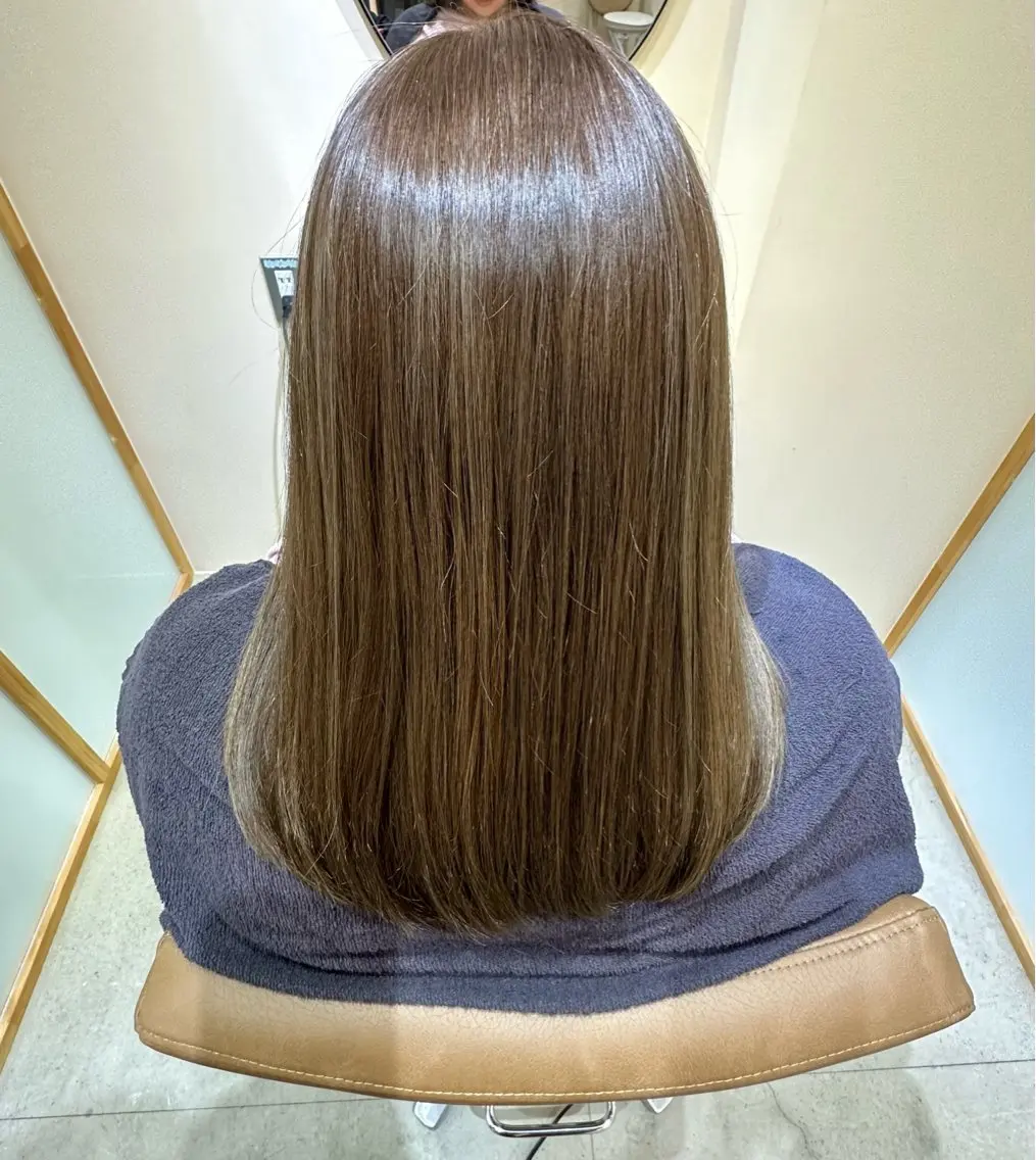 セミロング ヘアカラー トリートメント ౨ৎ︎Zina 川口 KIRARI౨ৎのヘアスタイル