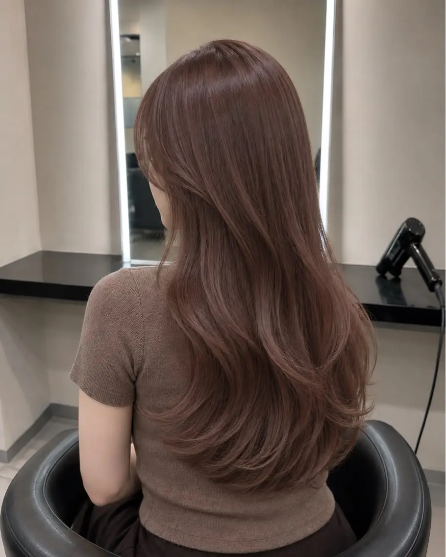 ミディアム カラー ブラウンカラー トリートメント 🌈ウルトワ水素 髪質改善naru🌈のヘアスタイル