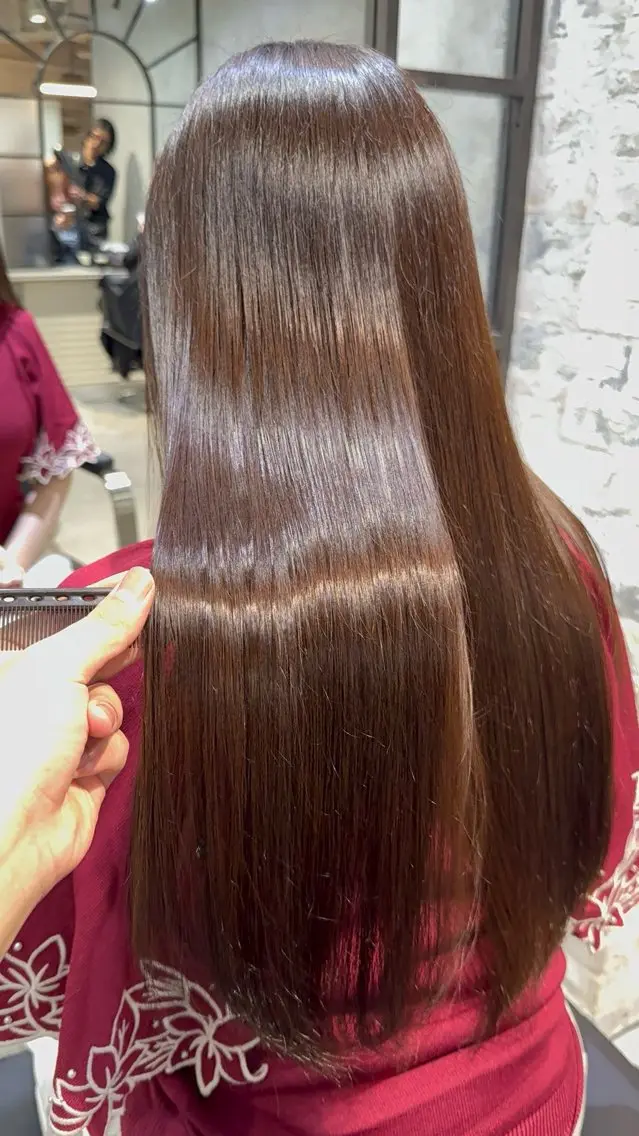 セミロング カラー カット ヘアカラー トリートメント 銀座 艶髪/艶カラー レイヤー/涼のヘアスタイル