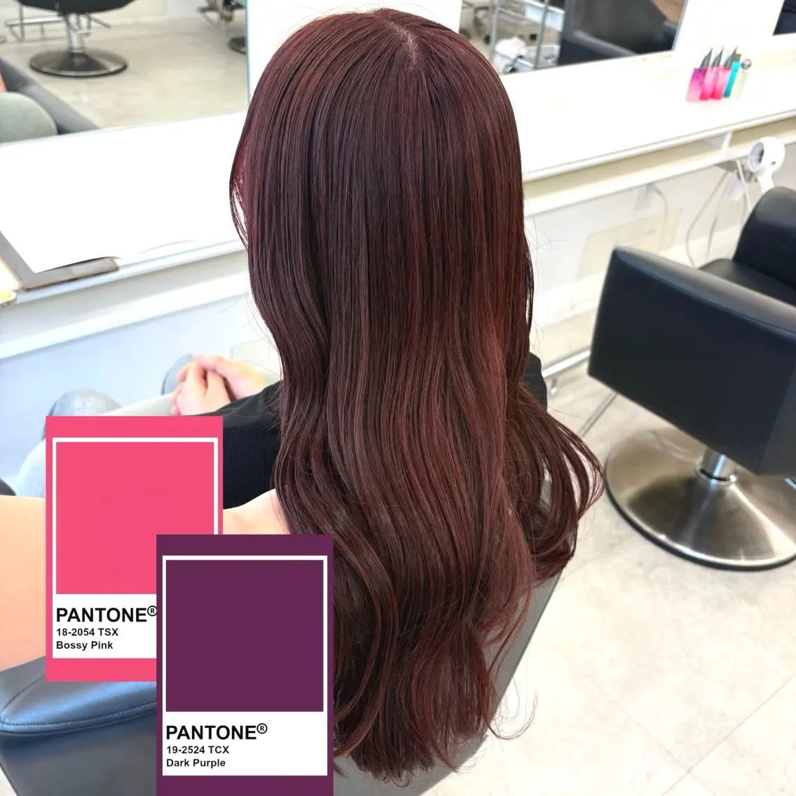 ロング カラー カット ヘアカラー トリートメント ParveMix 楠本結菜💟のヘアスタイル