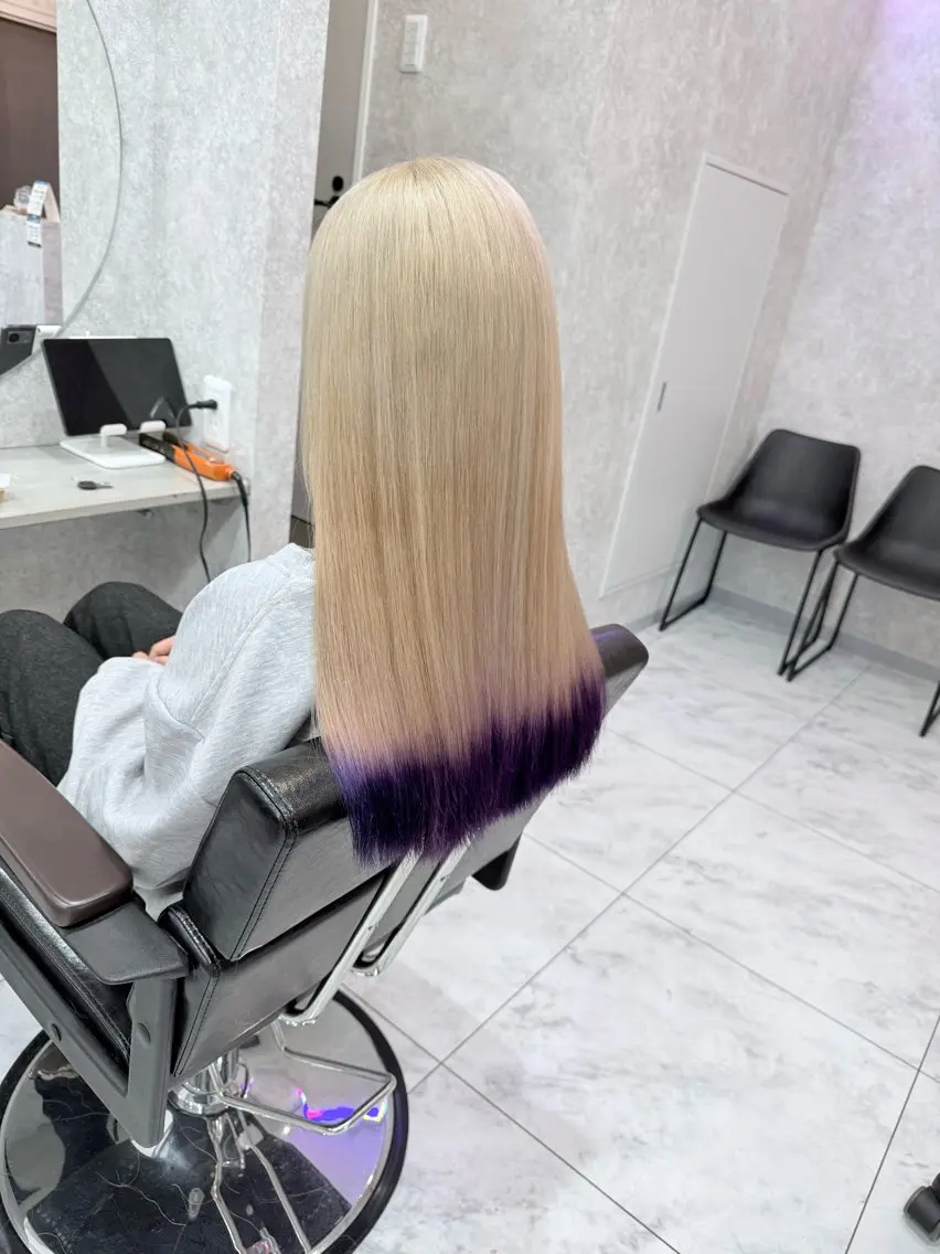 ロング カラー 🌺ハイトーン🌺 矢葺 なぎさ🌺🌺のヘアスタイル