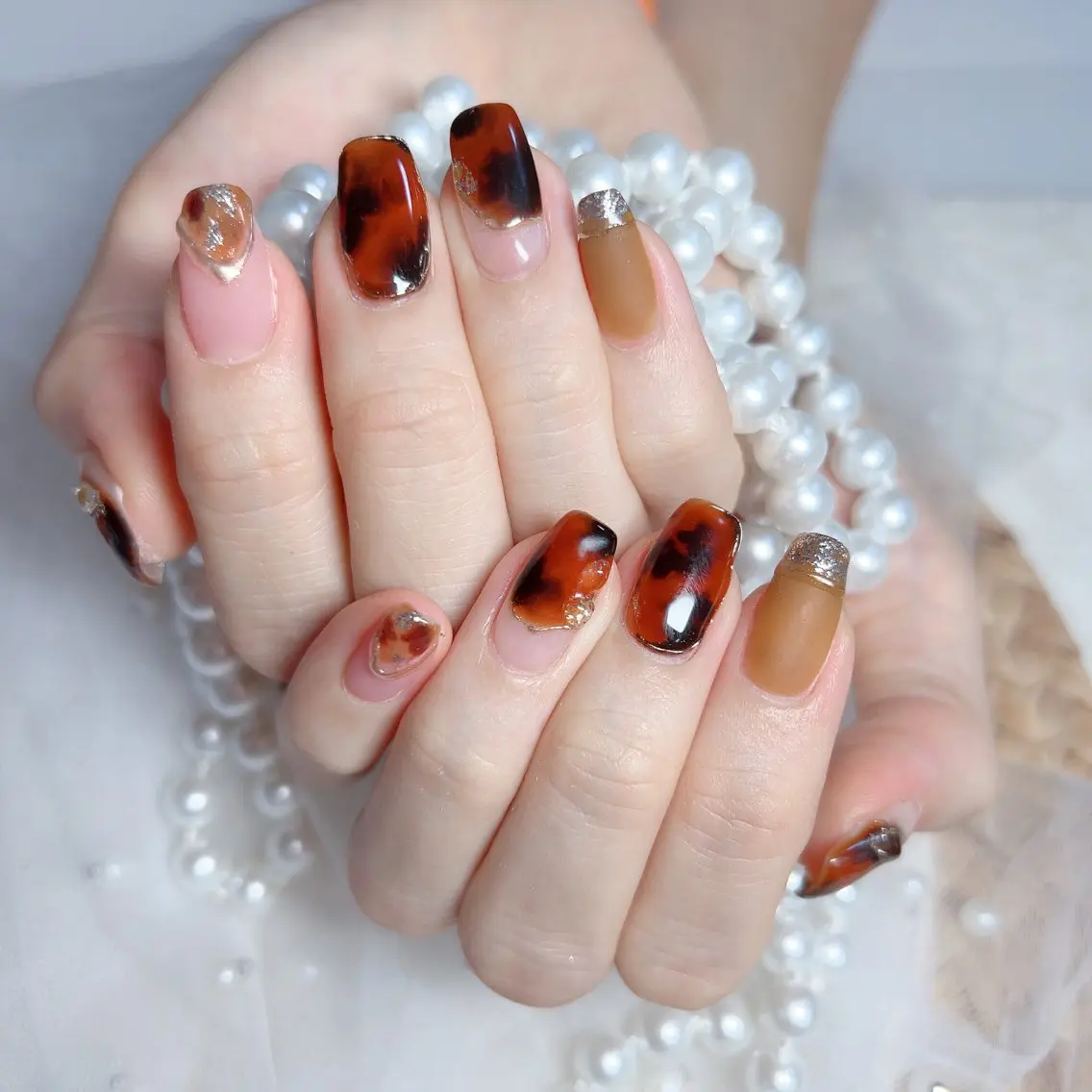 ネイル ハンドネイル M 🌷Nail 長さだし専門店のネイルデザイン