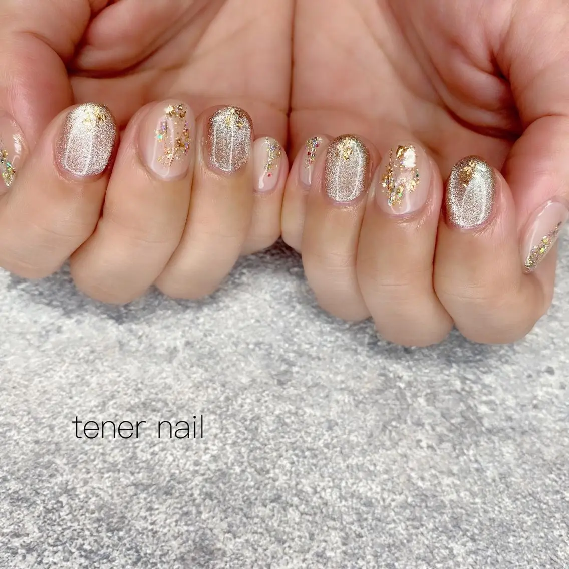 ネイル キラキラネイル マグネットネイル テネルネイル tener nailのネイルデザイン