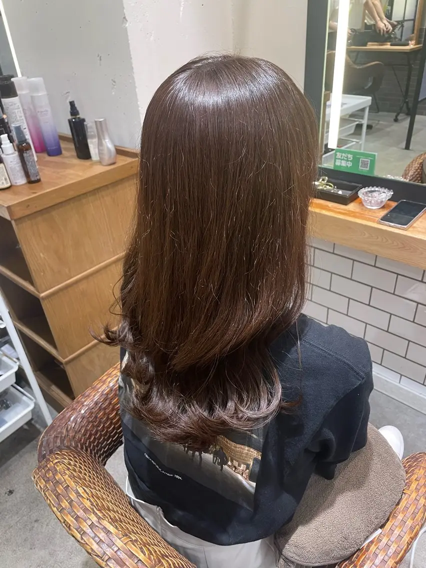 ロング カラー 暖色カラー🤎Red Neo meiのヘアスタイル