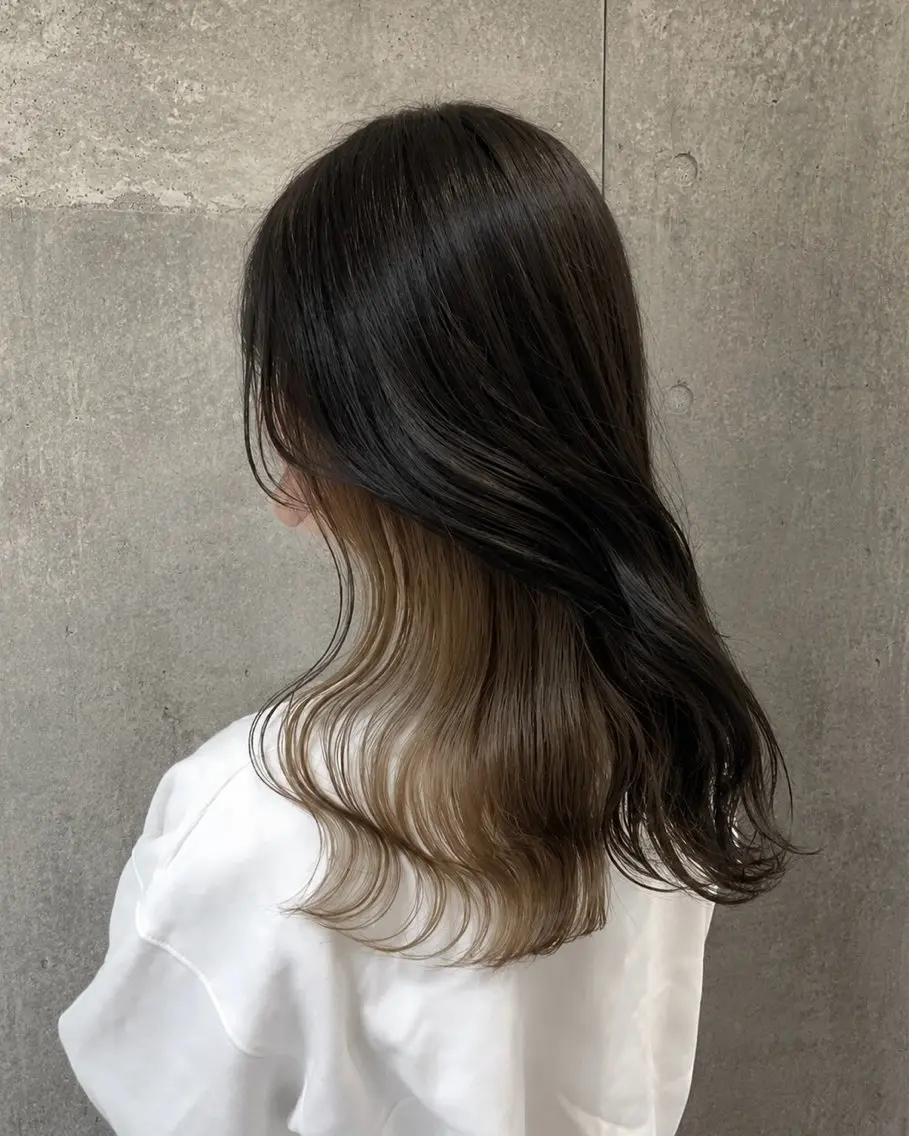 セミロング カラー インナーカラー ヘアカラー トリートメント 萩原 凌✄のヘアスタイル