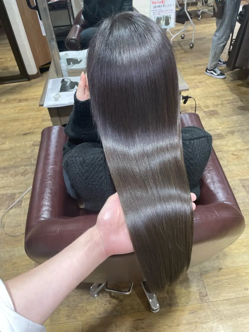 ロング 髪質改善&白髪ぼかし スタイリスト近藤宏樹のヘアスタイル