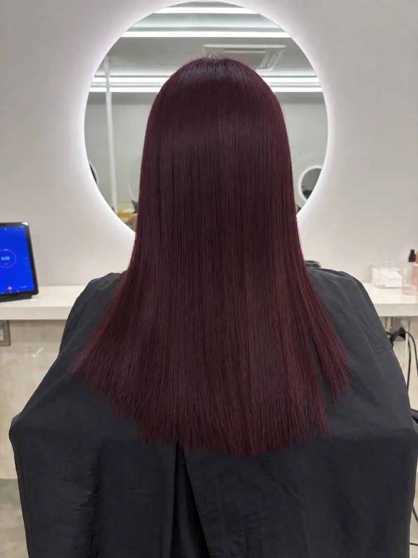 ロング カラー レッドカラー sand / sumireのヘアスタイル