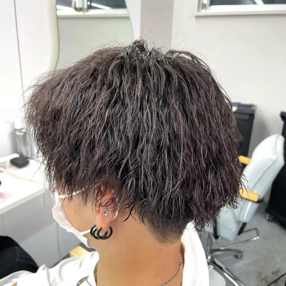 パーマ メンズ メンズパーマ ツイストスパイラルパーマ スパイラルパーマ カット ヘアカラー パーマ メンズ特化/パーマ/ ブリーチ/福島 千颯のヘアスタイル