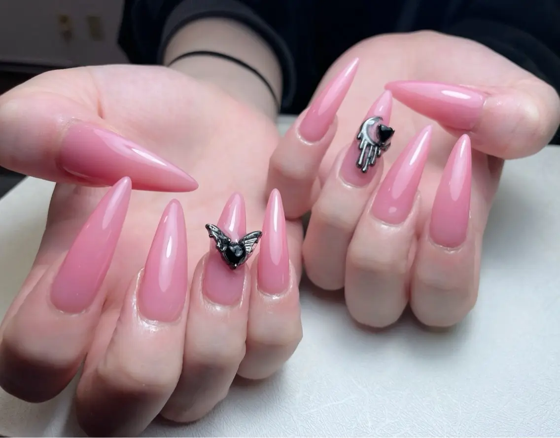 ネイル 長さ出し フットネイル フレンチネイル ジェルネイル ガラスフレンチ 中野駅から2分 MEO NAILのネイルデザイン