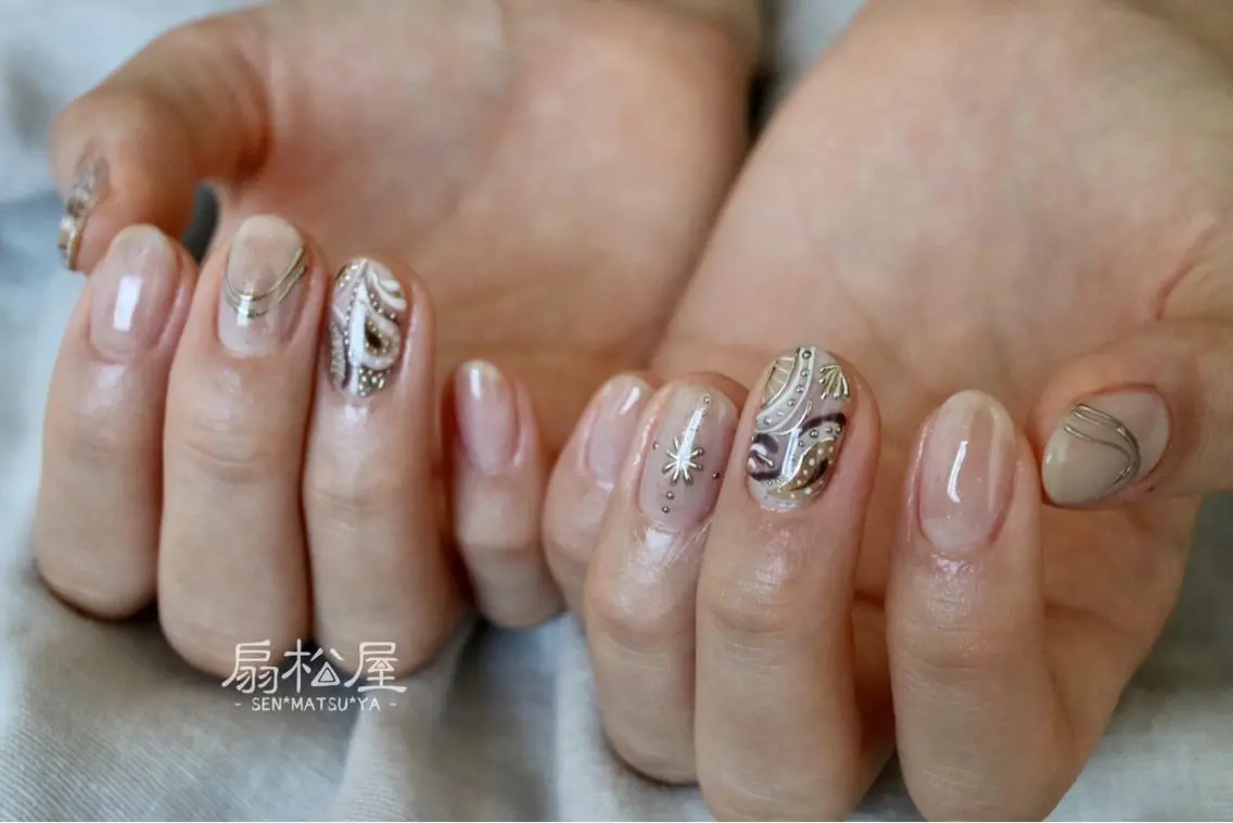 ネイル 扇松屋 marie.nのネイルデザイン