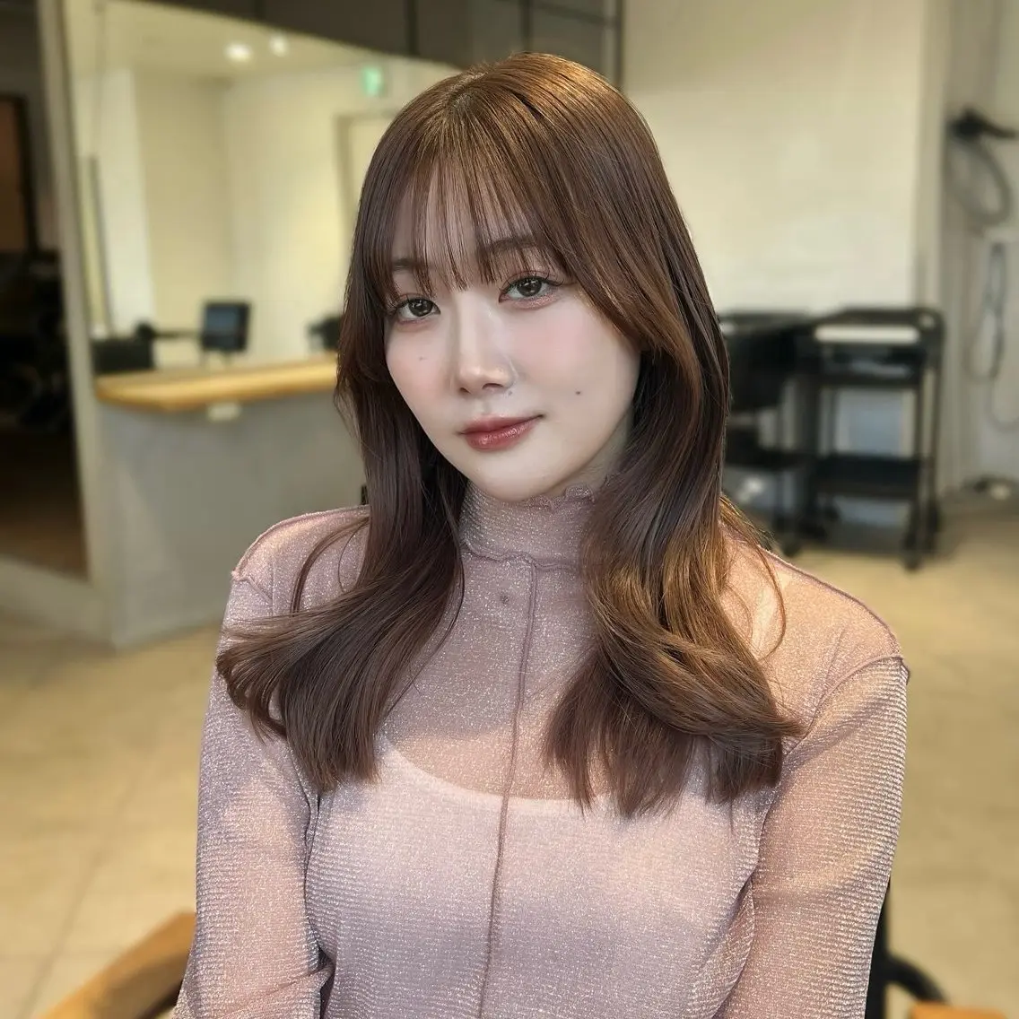 ロング カラー 髪質改善/韓国ヘア 顔まわり特化yutoのヘアスタイル