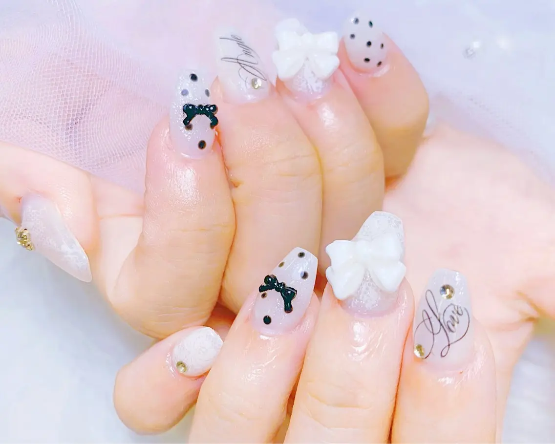 ネイル チークネイル フラッシュネイル フレンチネイル グラデーション ラメ(グリッター) ハンドネイル AN NAIL SALONのネイルデザイン