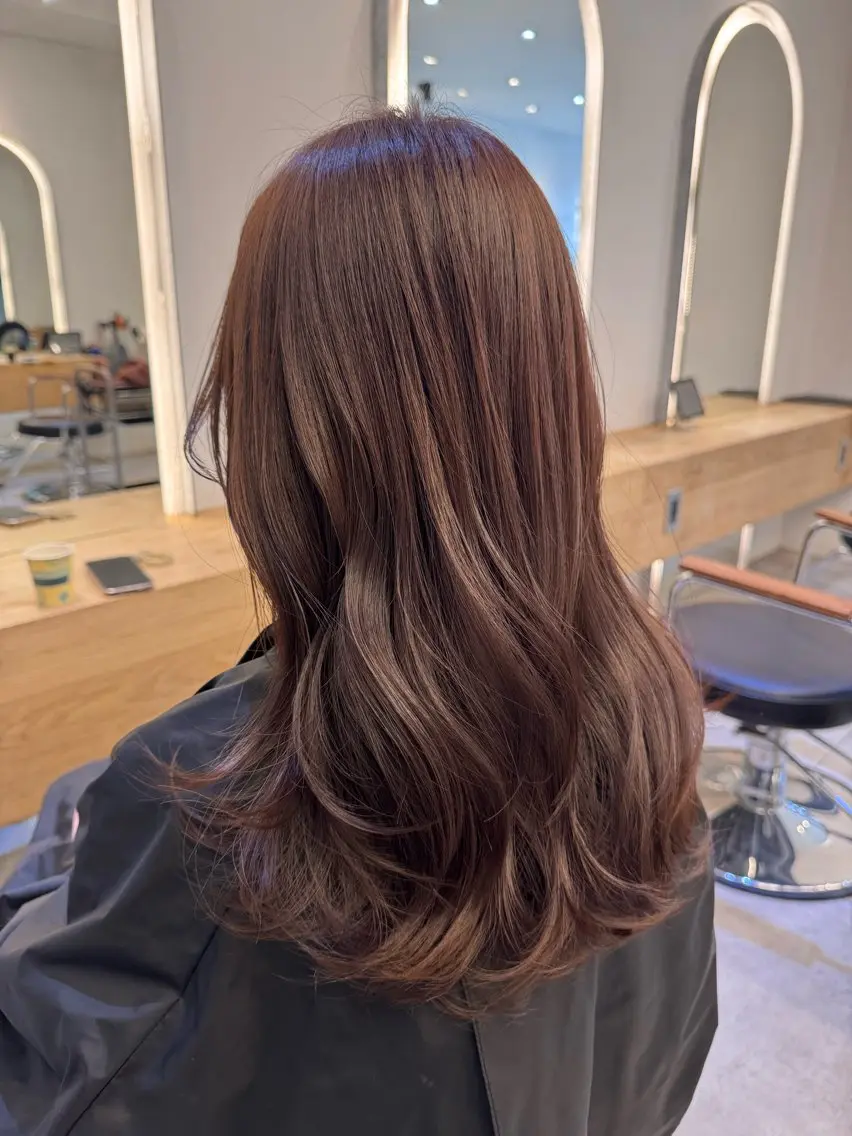 セミロング カット ヘアカラー トリートメント ♡可愛い艶髪特化♡ 艶髪先生のヘアスタイル