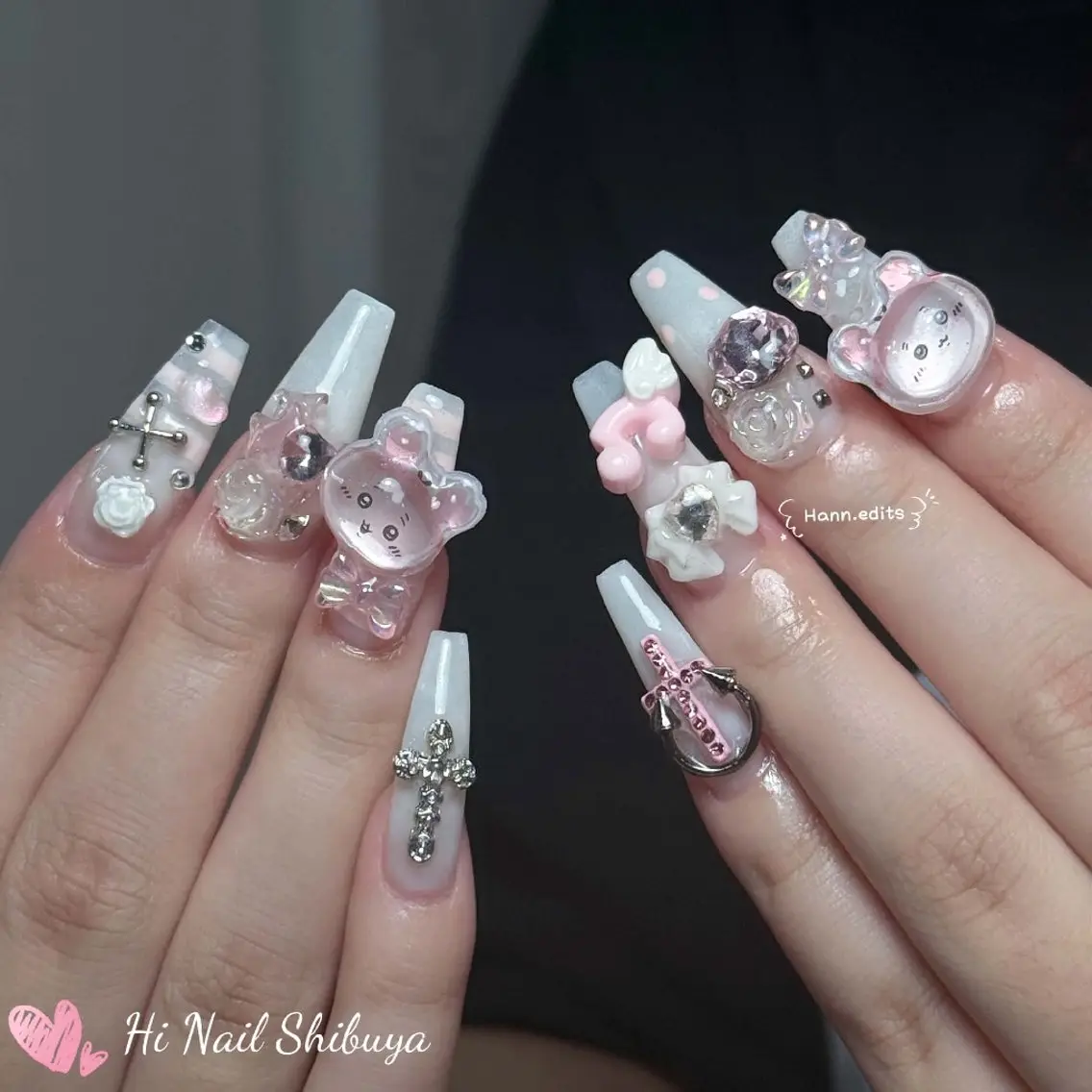 セミロング ハンドネイル Hi Nail Shibuyaのネイルデザイン