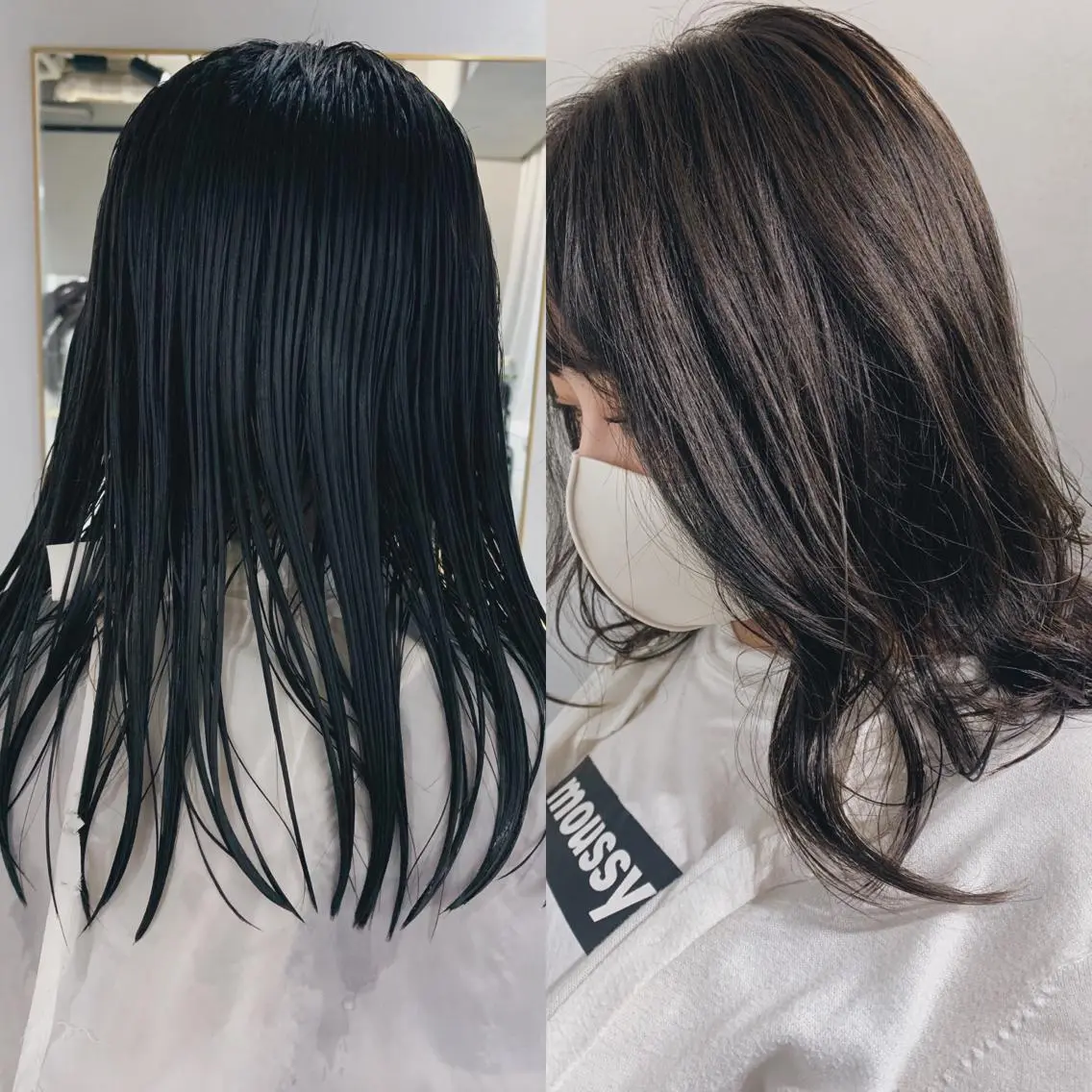 セミロング カラー ヘアアレンジ ボブパーマコテ巻き風 パーマNo1深江秀平のヘアスタイル