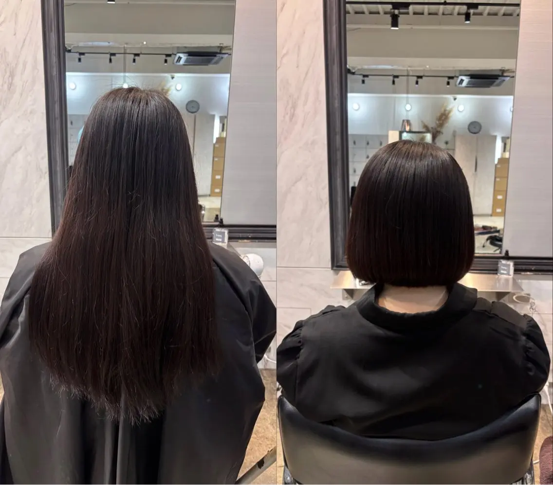 ショート ボブ 似合わせカット lutia池袋 momoka⠀のヘアスタイル