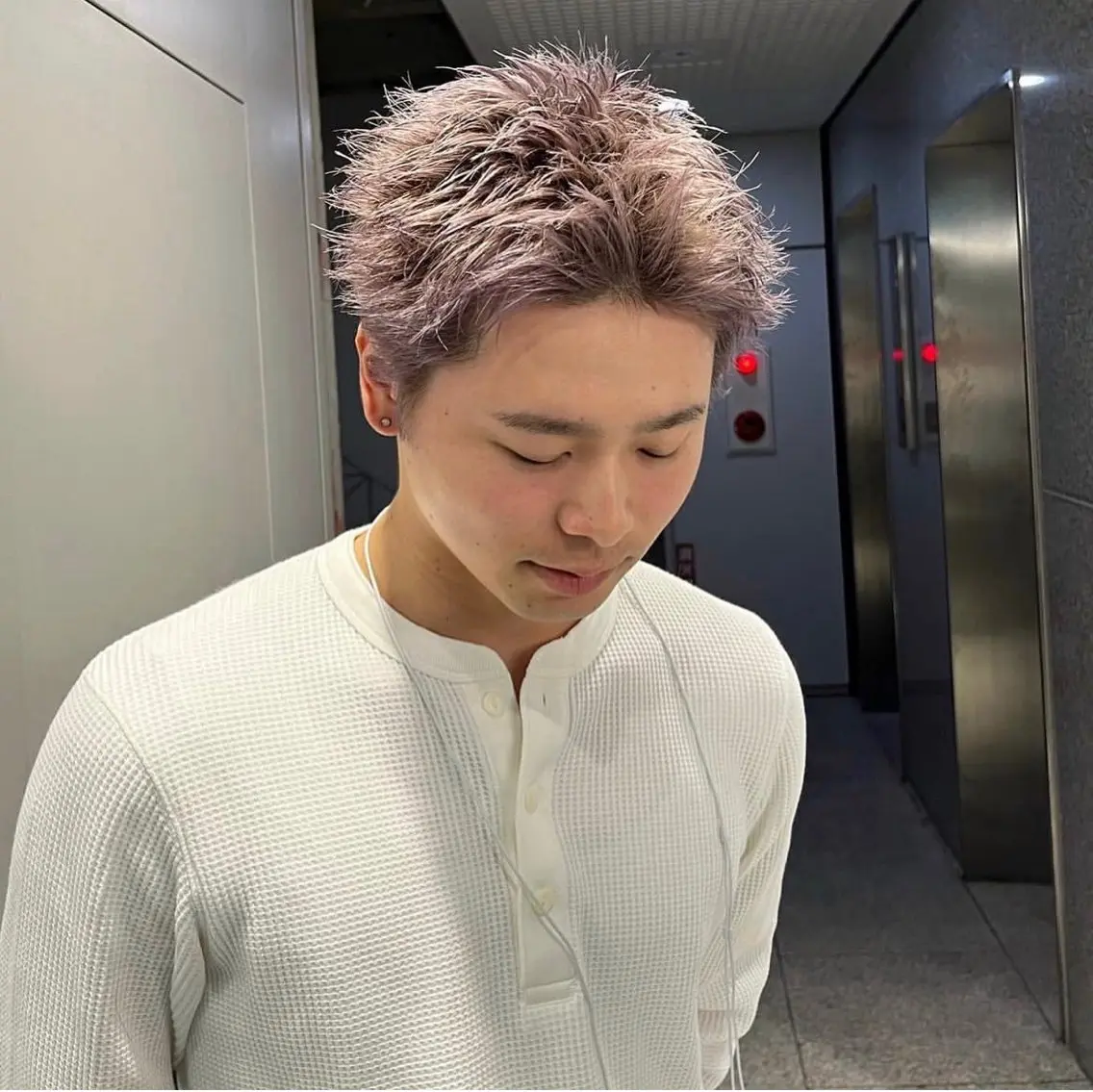ショート カラー パーマ メンズ カット ヘッドスパ ヘアセット 🔥メンズ 特化🔥菊水皐暉🔥のヘアスタイル